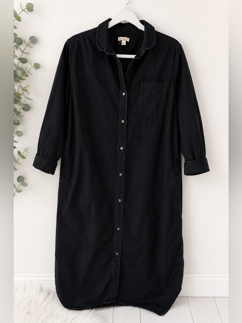 Vintage Y2K GAP Shirt Dress – Size Large – Black RARE ITEM!
